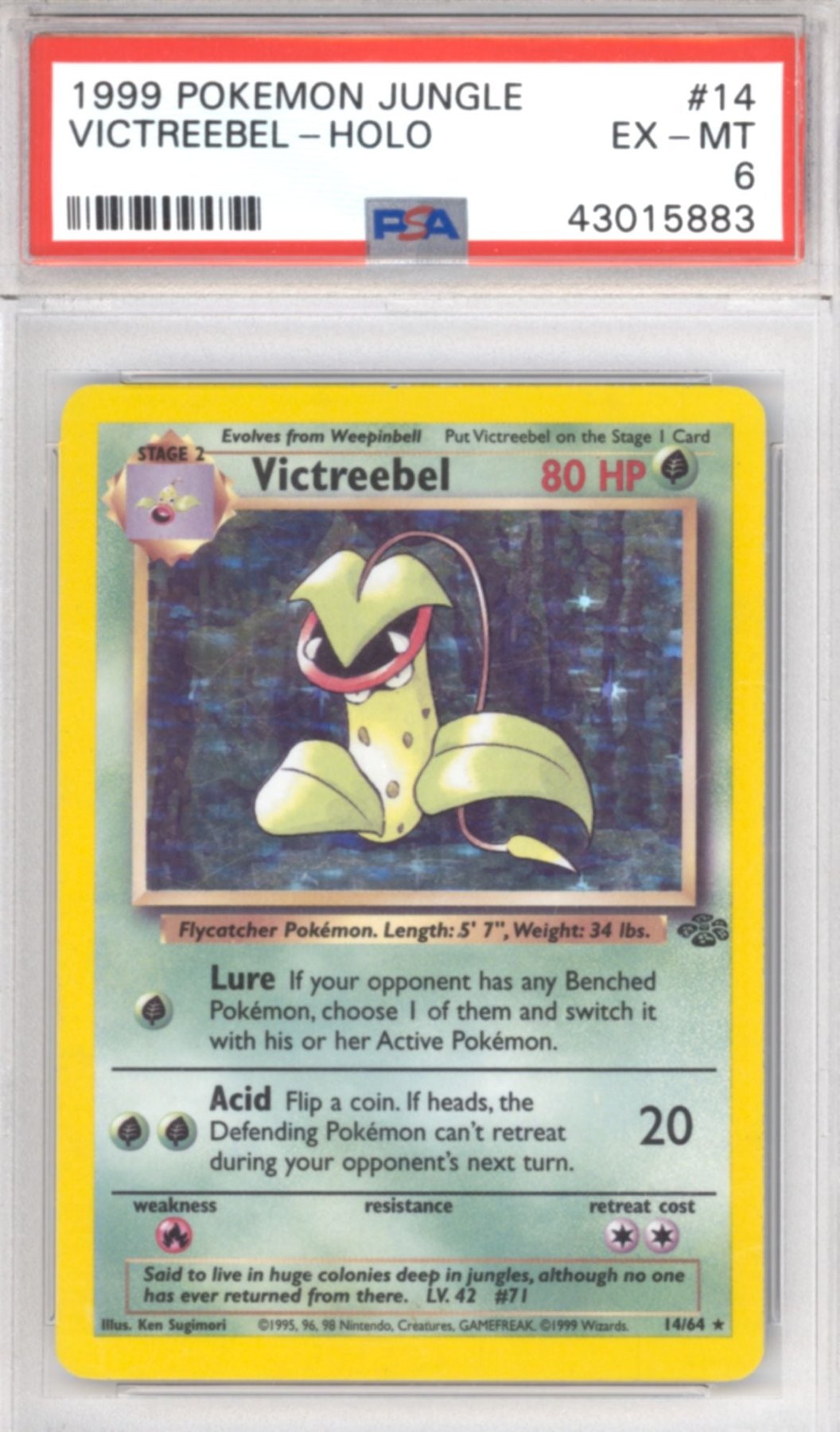 Victreebel #14 - Pokemon Jungle - Retro Island Gaming