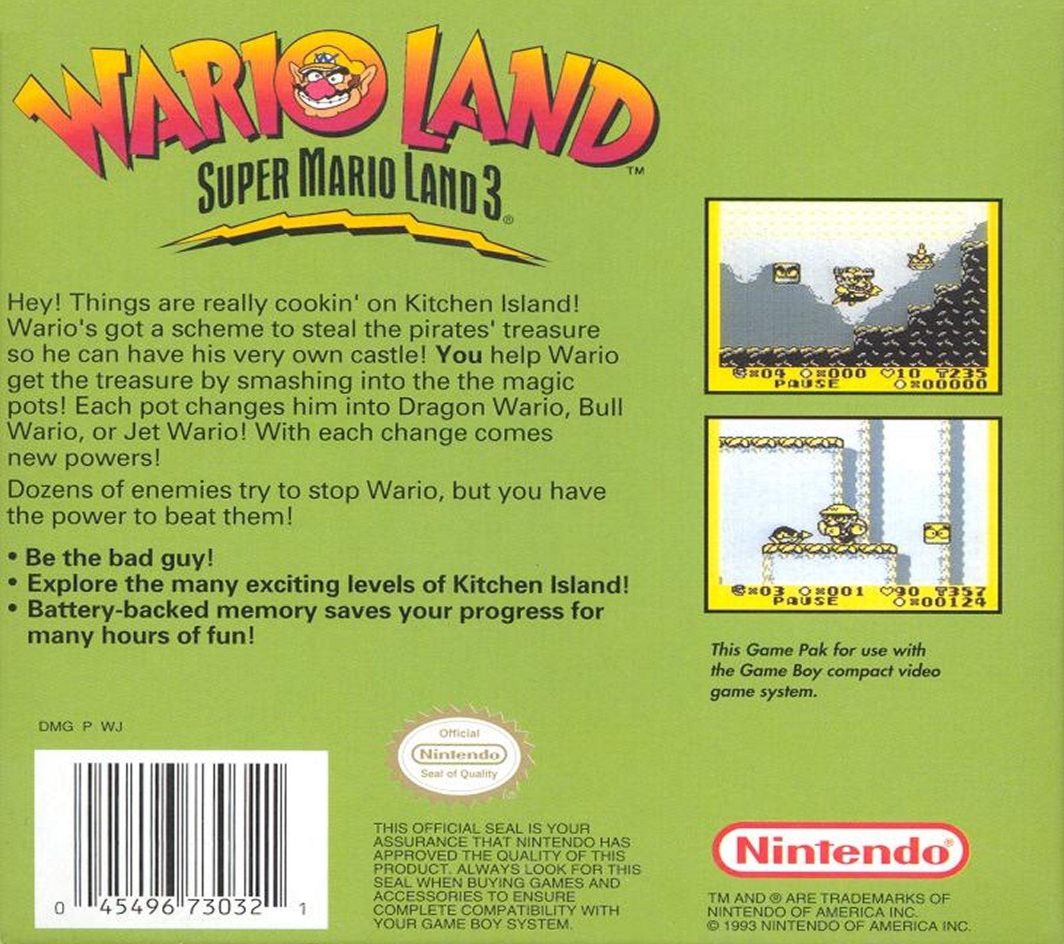 Wario Land Super Mario Land 3 - GameBoy - Retro Island Gaming