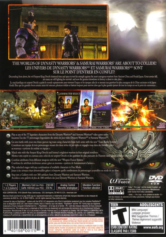 Warriors Orochi - Playstation 2 - Retro Island Gaming