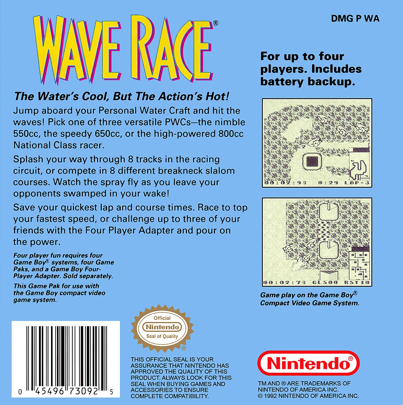 Wave Race [Player's Choice] - GameBoy - Retro Island Gaming