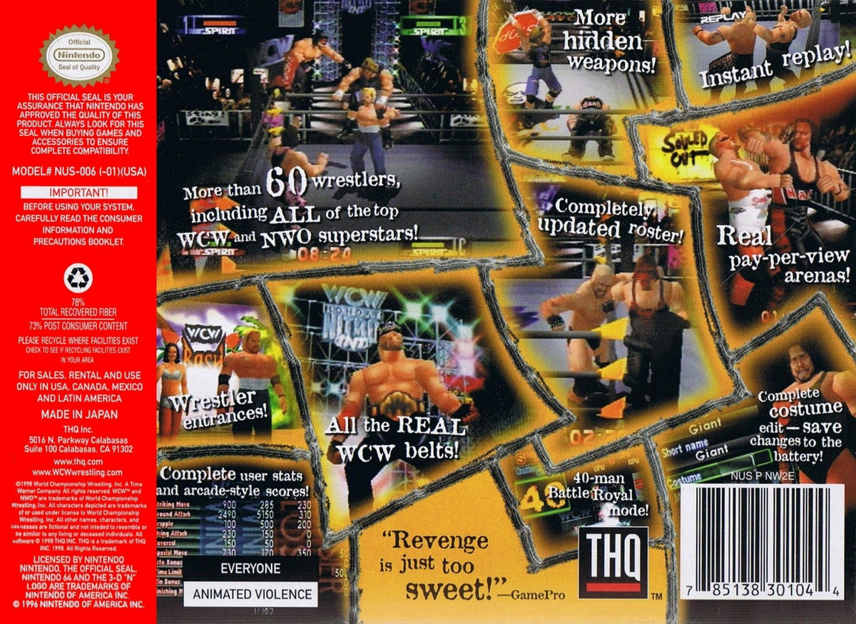 WCW vs NWO Revenge - Nintendo 64 - Retro Island Gaming