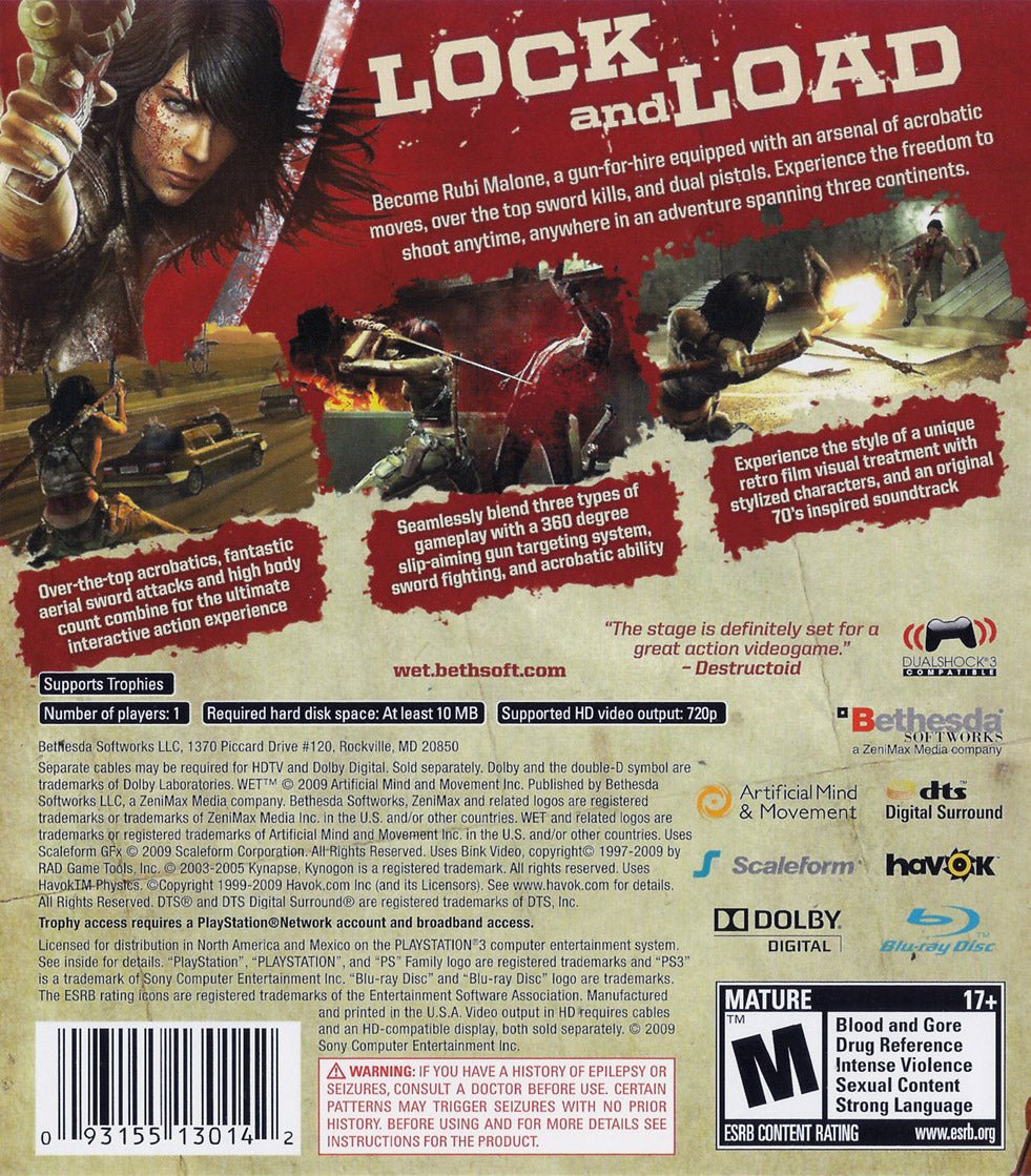 Wet - Playstation 3 - Retro Island Gaming