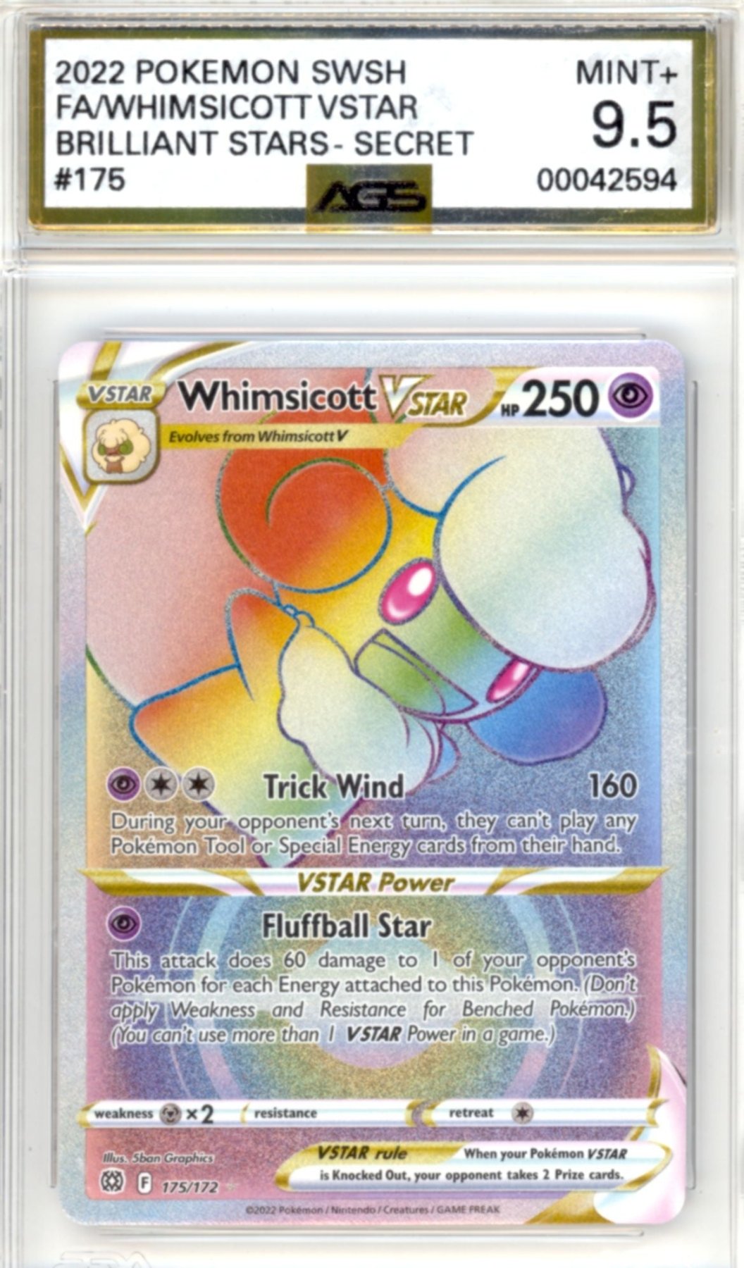 Whimsicott VSTAR #175 - Pokemon Brilliant Stars - Retro Island Gaming