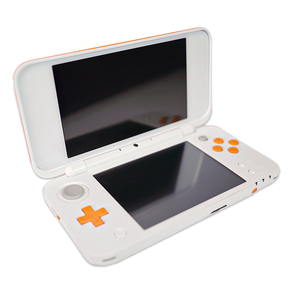 White & Orange New Nintendo 2DS XL System - Certified Tested & Cleaned - Retro Island Gaming