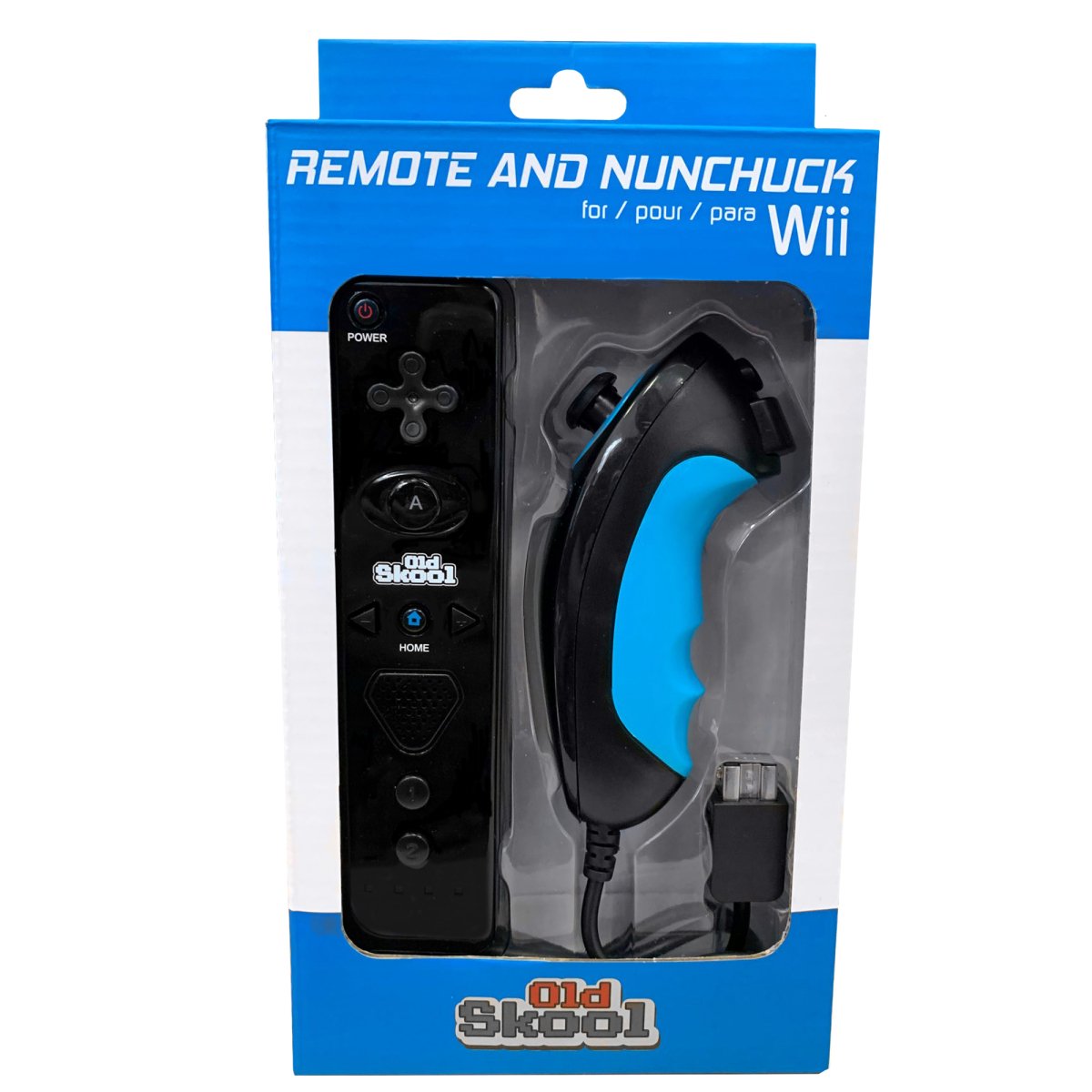 Wii Remote & Nunchuk Combo - Old Skool - Retro Island Gaming