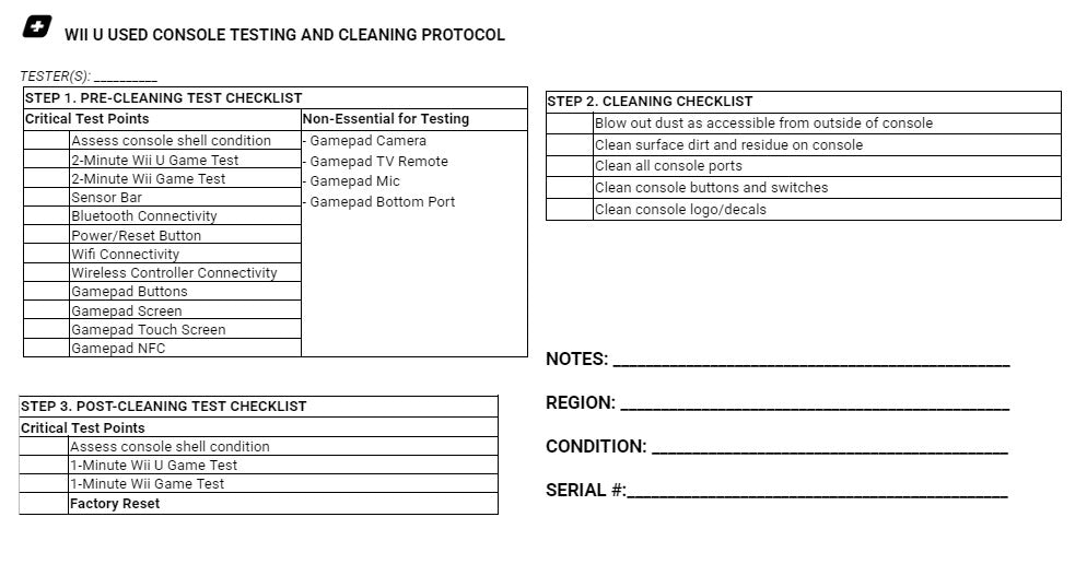 Black Nintendo Wii U System with Gamepad (32 GB) - Certified Tested & Cleaned
