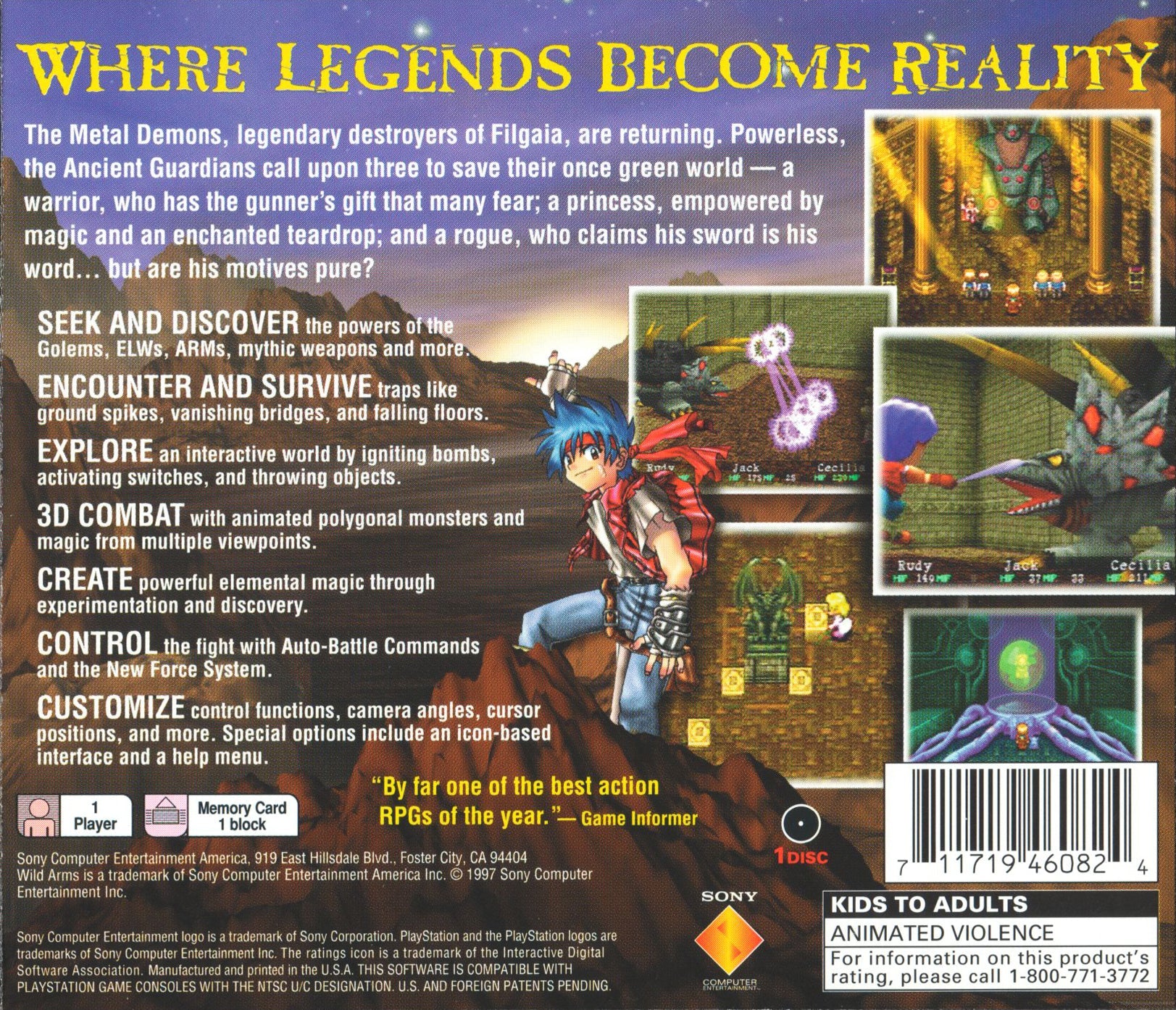 Wild Arms - Playstation - Retro Island Gaming