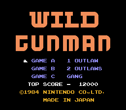 Wild Gunman [5 Screw] - NES - Retro Island Gaming