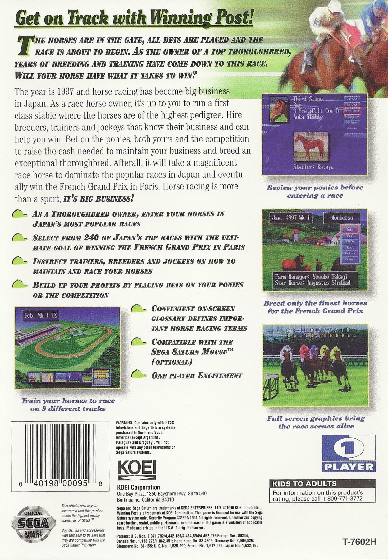 Winning Post - Sega Saturn - Retro Island Gaming