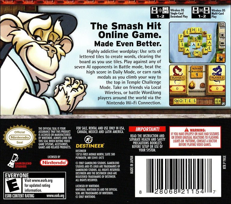 WordJong - Nintendo DS - Retro Island Gaming