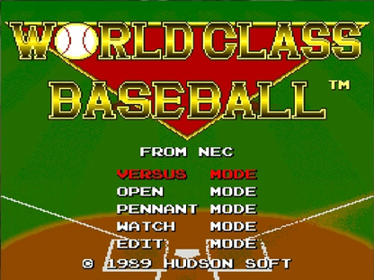 World Class Baseball - TurboGrafx - 16 - Retro Island Gaming
