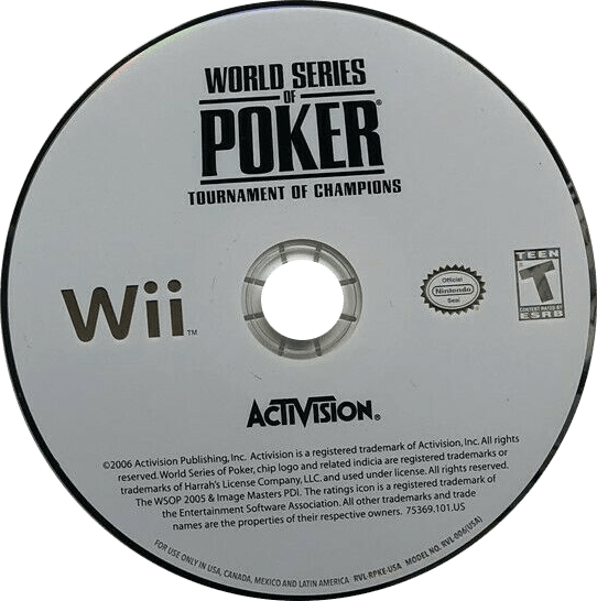 World Series of Poker Tournament of Champions 2007 - Wii - Retro Island Gaming