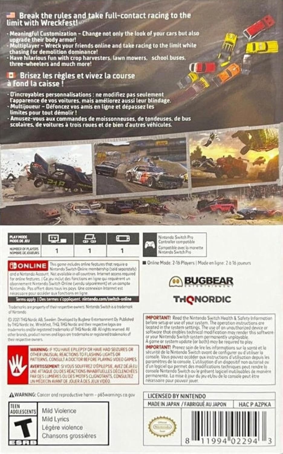 Wreckfest - Nintendo Switch - Retro Island Gaming