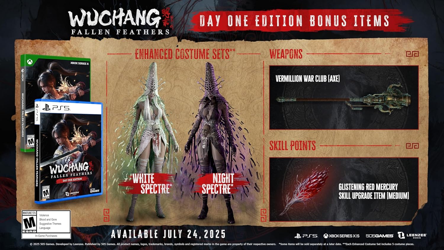 Wuchang: Fallen Feathers [Day One Edition] - Playstation 5 - Retro Island Gaming