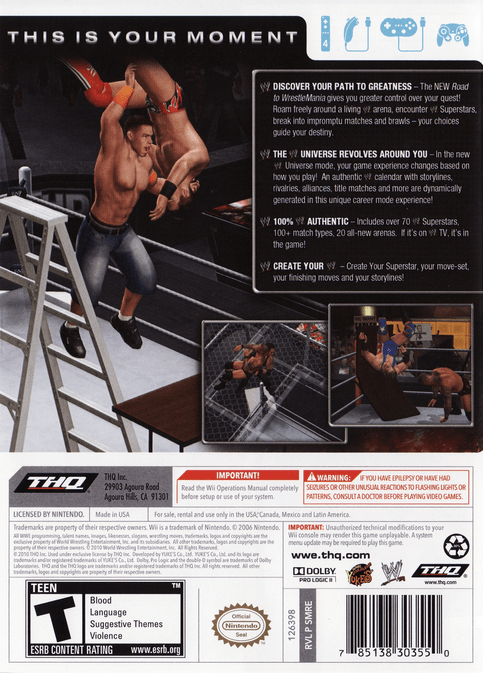 WWE Smackdown vs. Raw 2011 - Wii - Retro Island Gaming