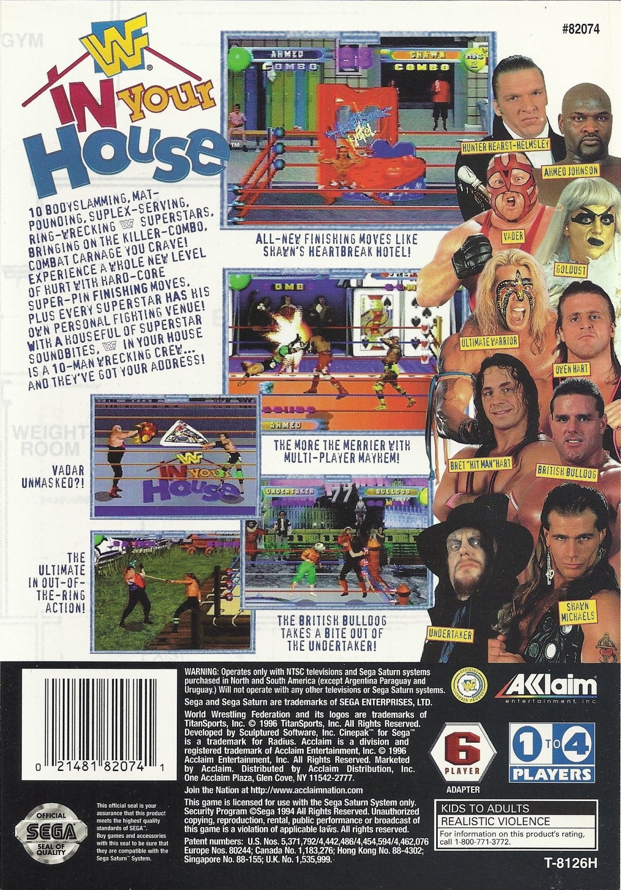 WWF In Your House - Sega Saturn - Retro Island Gaming