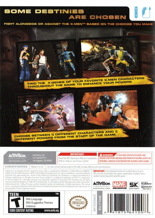 X - Men: Destiny - Wii - Retro Island Gaming