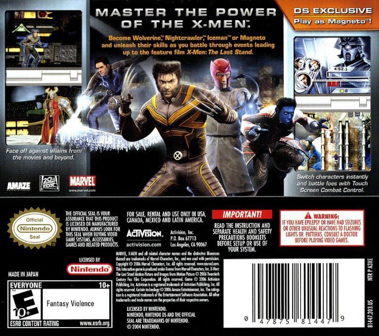 X - Men: The Official Game - Nintendo DS - Retro Island Gaming