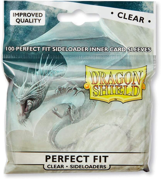 x100 Dragon Shield Perfect Fit Sleeves (Clear - Sideloading) - Retro Island Gaming