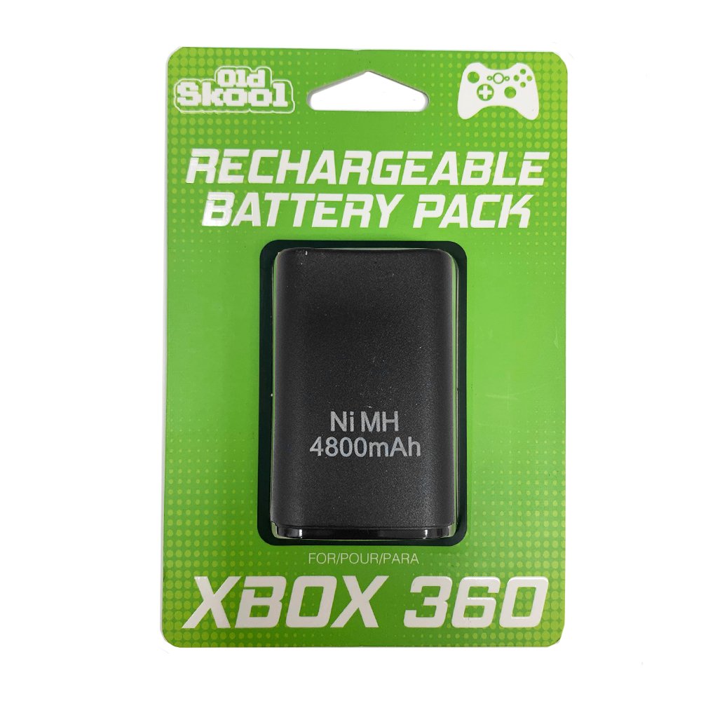 Xbox 360 Rechargeable Battery Pack (Black) - Old Skool - Retro Island Gaming