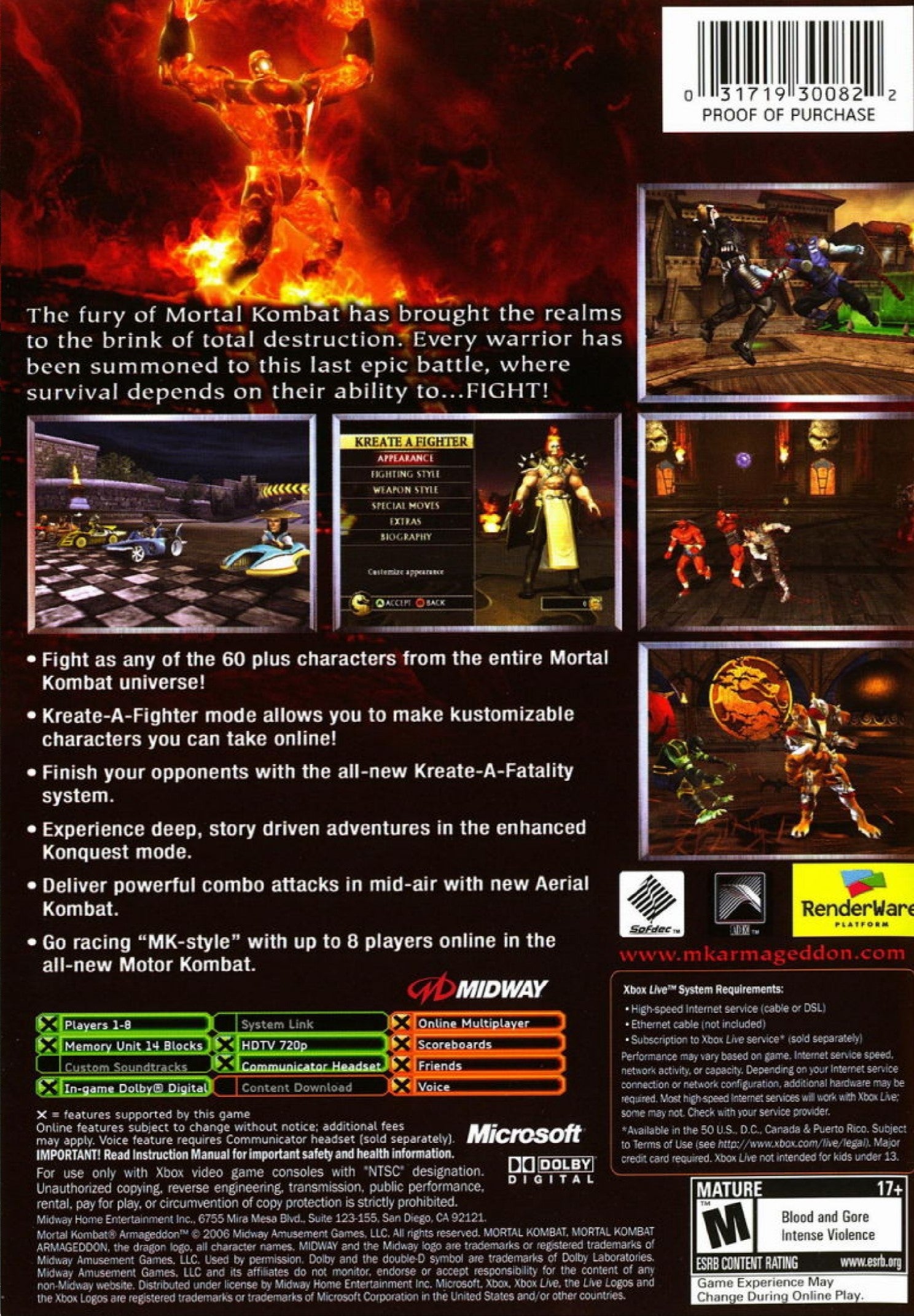 Mortal Kombat Armageddon - Xbox
