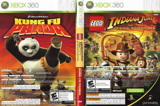 LEGO Indiana Jones and Kung Fu Panda Combo - Xbox 360 - Retro Island Gaming