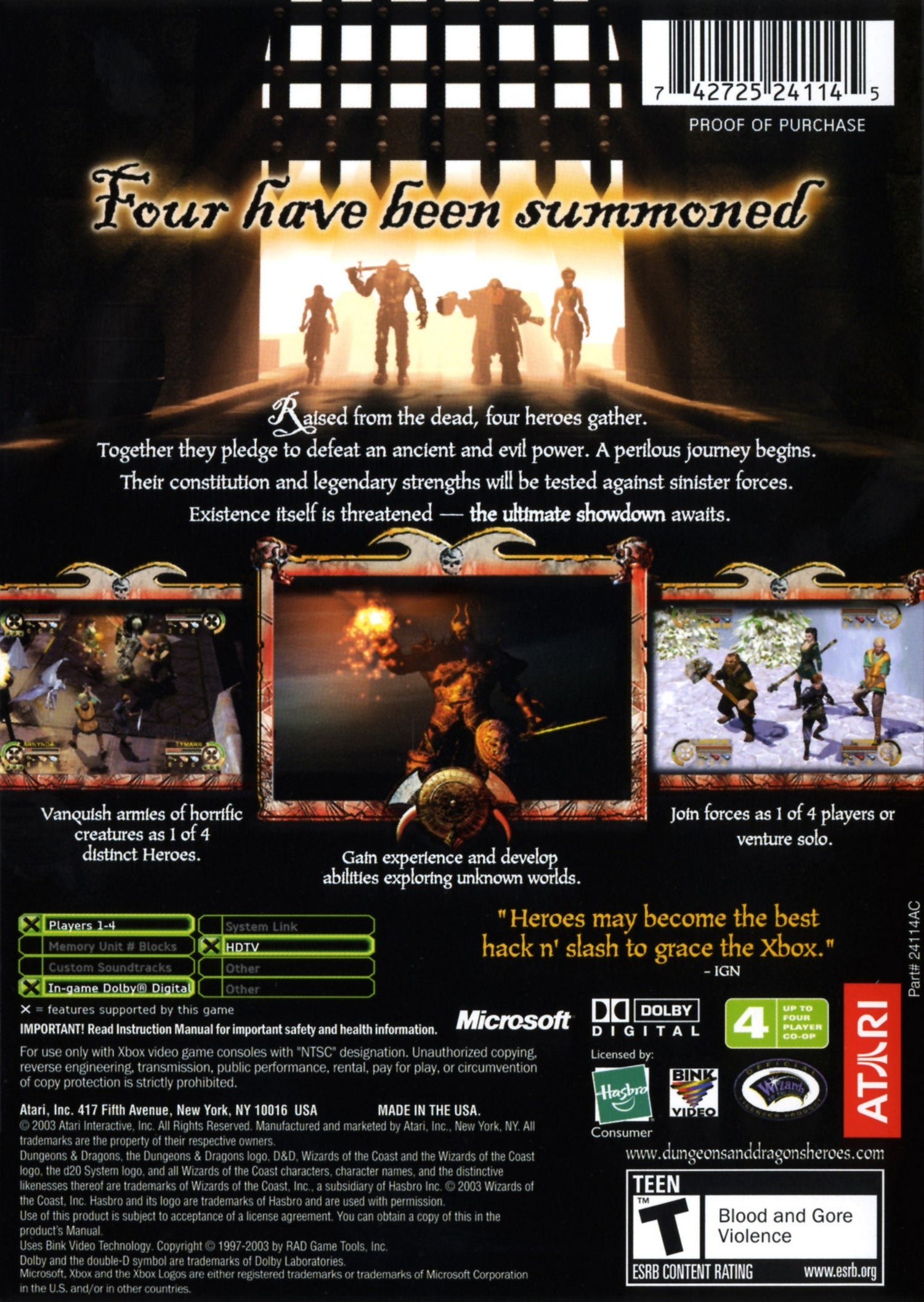 Dungeons & Dragons Heroes - Xbox