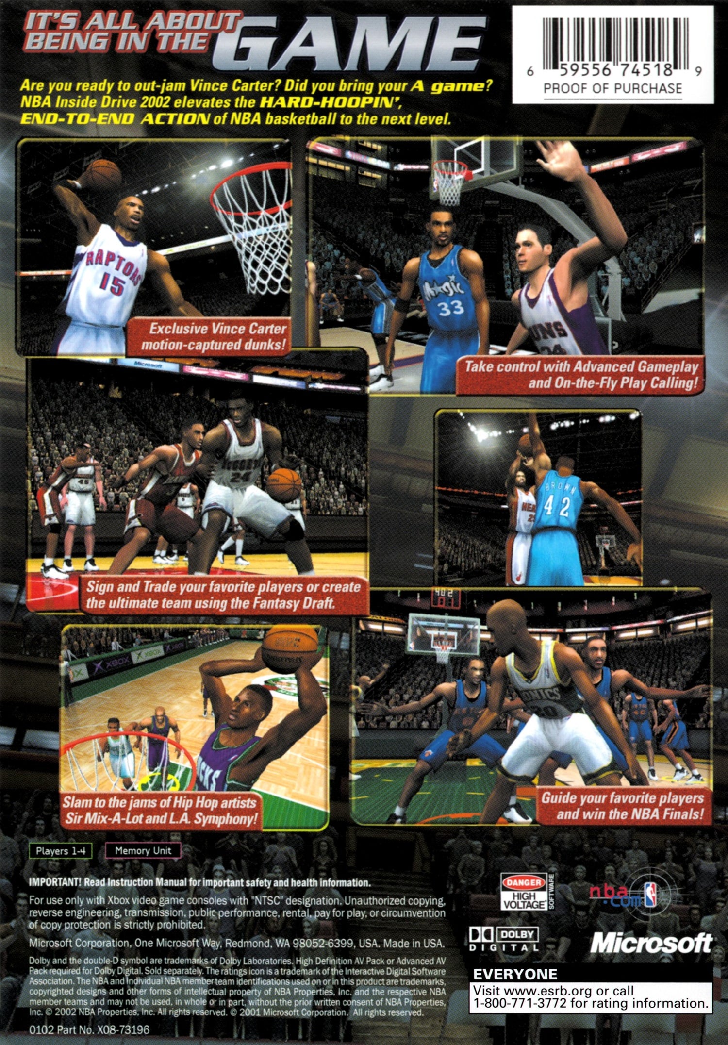 NBA Inside Drive 2002 - Xbox