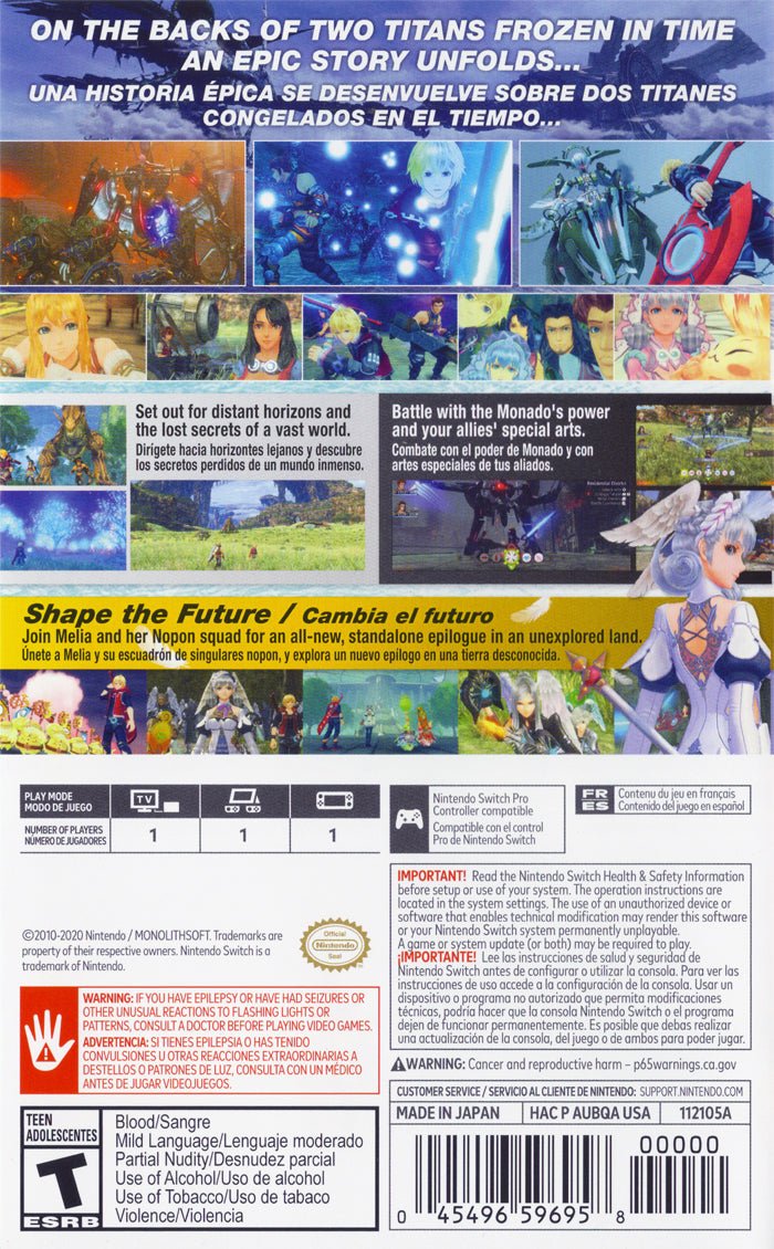 Xenoblade Chronicles: Definitive Edition - Nintendo Switch - Retro Island Gaming