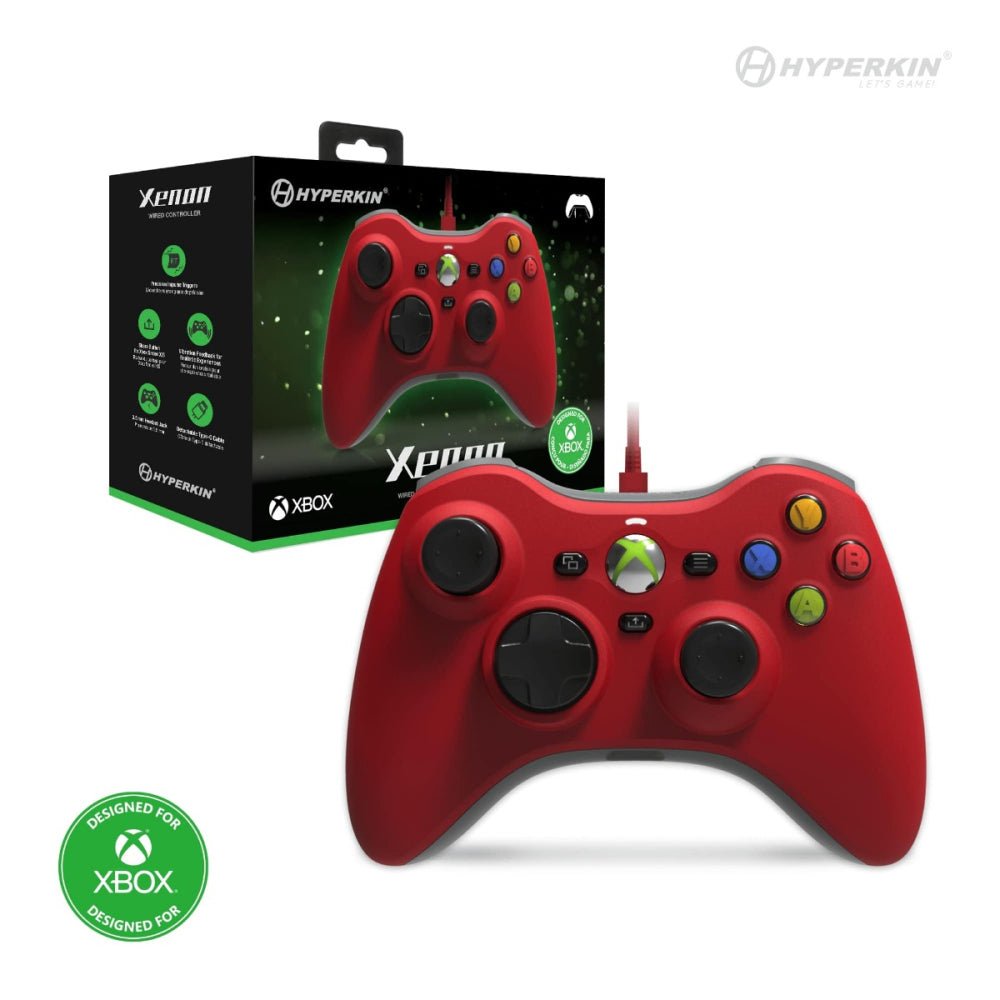 Xenon Wired Controller for Xbox Series X|S, Xbox One, and PC - Hyperkin - Retro Island Gaming