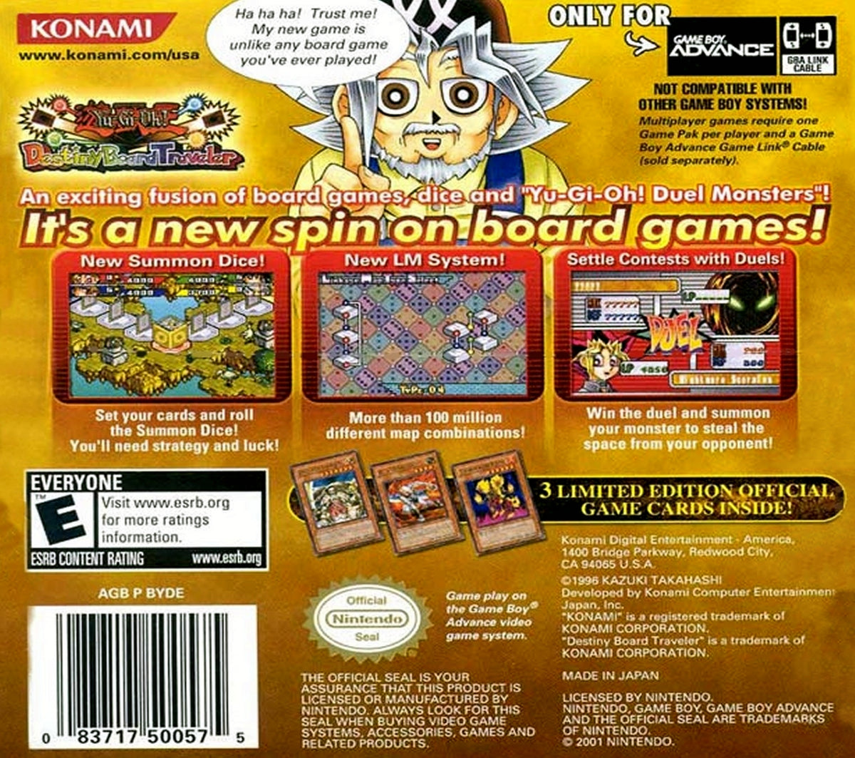 Yu-Gi-Oh Destiny Board Traveler - GameBoy Advance