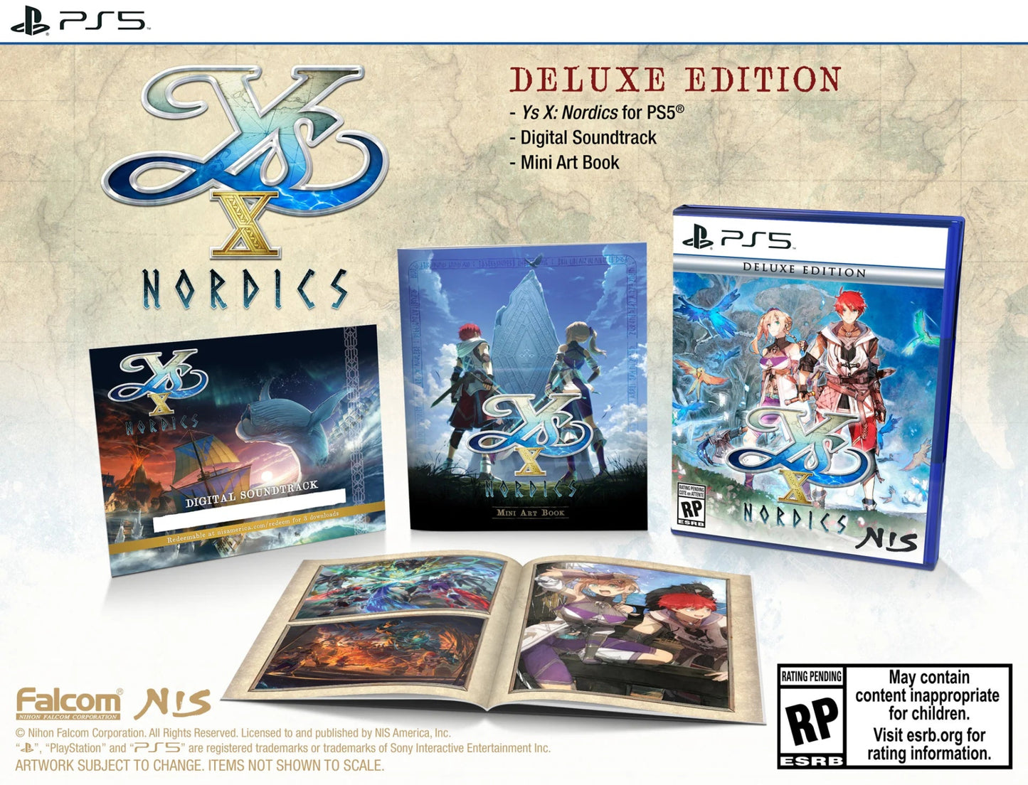 Ys X: Nordics [Deluxe Edition] - Playstation 5 [PREORDER] - Retro Island Gaming