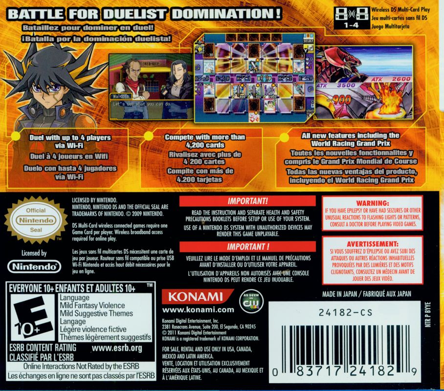 Yu - Gi - Oh 5D's World Championship 2011: Over The Nexus - Nintendo DS - Retro Island Gaming
