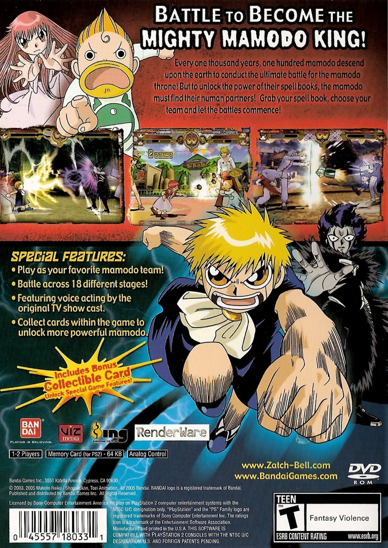 Zatch Bell: Mamodo Battles - Playstation 2 - Retro Island Gaming