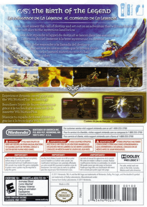 Zelda Skyward Sword - Wii - Retro Island Gaming