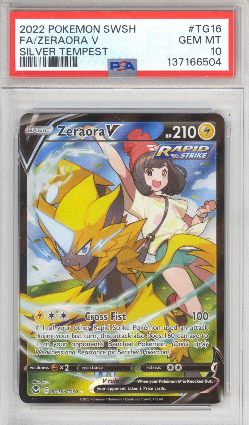 Zeraora V TG16 - Pokemon Silver Tempest - Retro Island Gaming
