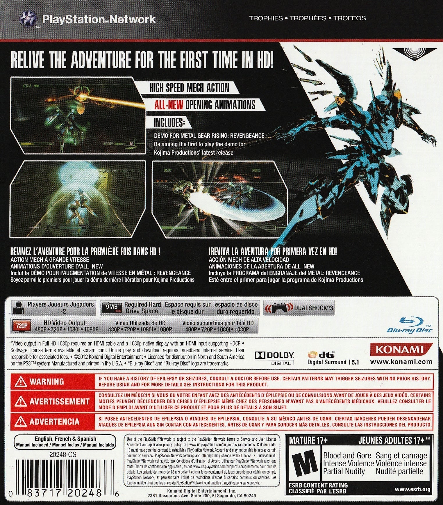 Zone of the Enders HD Collection - Playstation 3 - Retro Island Gaming