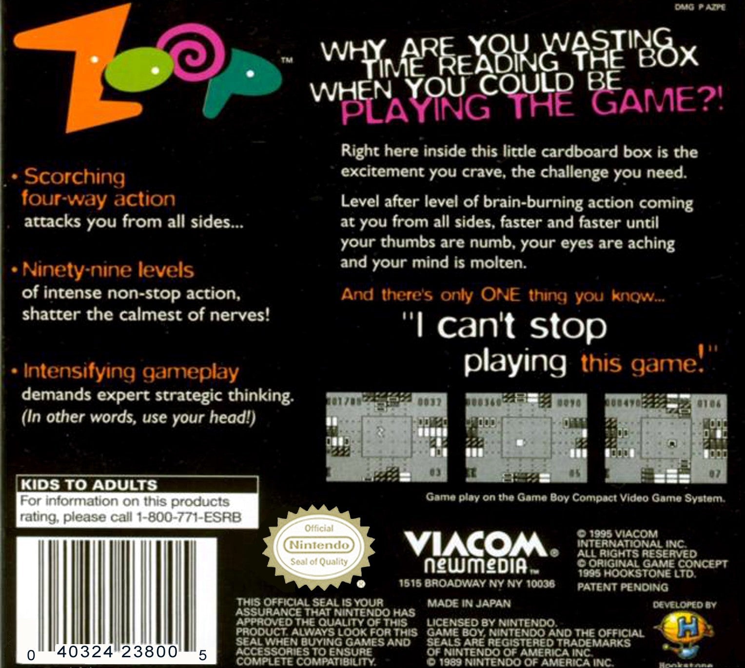 Zoop - GameBoy - Retro Island Gaming